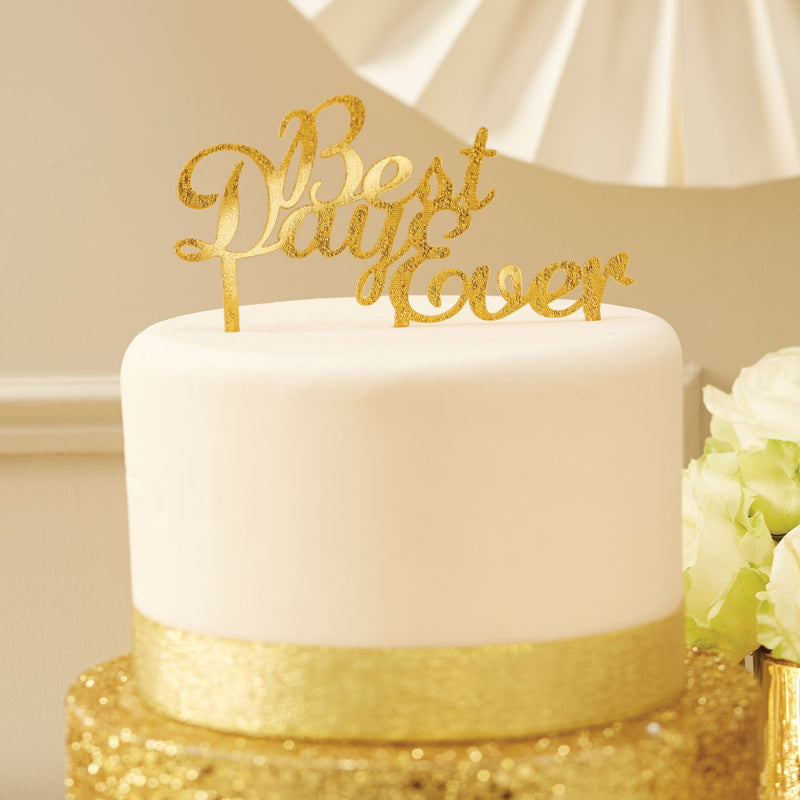 "Best Day Ever" Cake Topper - Gold -  Party Supplies - Ginger Ray UK - Putti Fine Furnishings Toronto Canada - 1