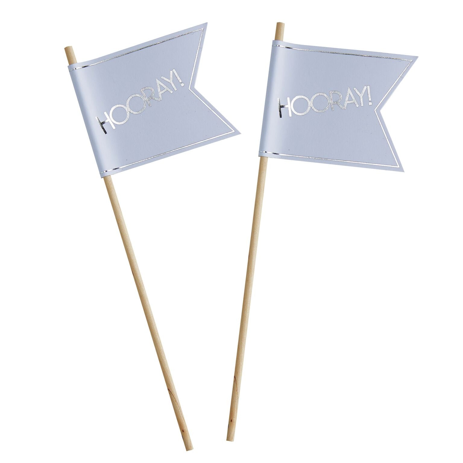  Wedding Flags - White and Metallic Silver, GR-Ginger Ray UK, Putti Fine Furnishings