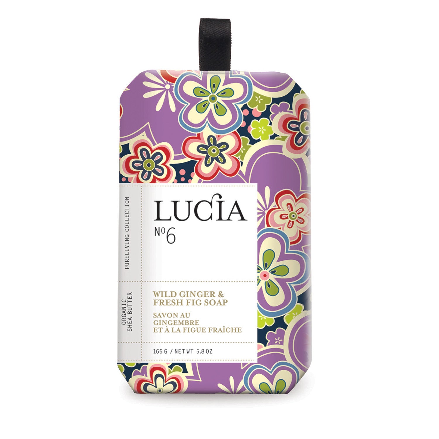  Lucia - Soap 165g Wild Ginger & Fresh Fig Soap, Pure Living, Putti Fine Furnishings