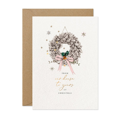 Stephanie Davies "From our House ...." Wreath Christmas Card Pack | Putti